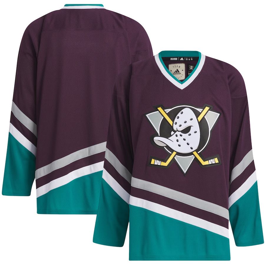 Men Anaheim Ducks adidas Purple Team Classic NHL Jersey